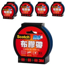3M Scotch 防水布膠帶 易撕 適用於書本外皮保護, 6個
