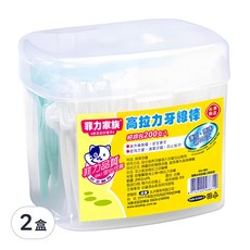 菲力家族 高拉力牙線棒, 200支, 2盒