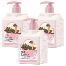밀크바오밥 퍼퓸 바디로션 화이트머스크 향, 250ml, 3개