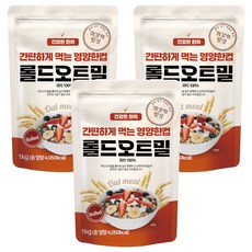 DGFARM 即食大燕麥片, 1kg, 3個