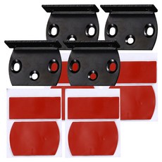 磁鐵門吸 無縫款 啞黑色 4個, 1包