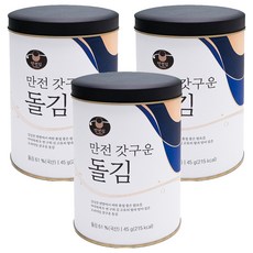 MANJUN 罐裝烘烤岩海苔, 45g, 3罐