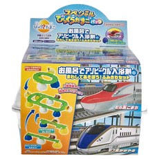 BANDAI 泡澡公仔沐浴球 交通玩具 平交道組 6歲以上 267.3g, 混合顏色, 1盒