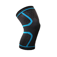 AOLIKES 奧力克斯 彈力護膝 7718, L號 適合腿圍 42cm~47cm, L, 1雙, 天藍色