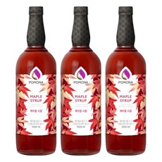 포모나 메이플 시럽 포모나 커피시럽, 3개, 1L