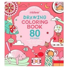 mideer 寶寶塗鴉冊, 粉, 1本, THE MIDEER DOODLING BOOK OF CHILDREN