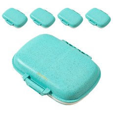 Joy Berry 便攜式雙面藥盒 粉藍色, 5個