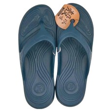 殼以喔 夾腳拖鞋, EVA材質 海軍藍/奶油色 台灣製, L