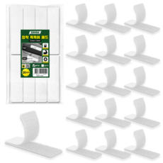 스코라 강력 접착 찍찍이 패드 화이트, 16개