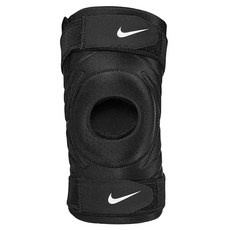 NIKE 耐吉 Pro 開口調節式護膝, 黑色, 1個