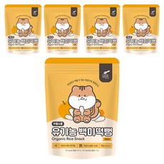 리틀스푼 쌀과자 유기농 떡뻥 스틱 백미떡뻥, 배, 30g, 5개