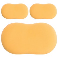 DAILYSHARE 軟貓肚頸枕, 黃色, 3個