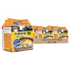 AceCOOK 日式泡麵 札幌味噌風味 Set，粗厚麵條，濃厚味噌風味, 32包