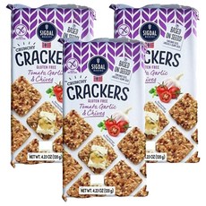 番茄香蒜蔥餅乾, 3包, 120g