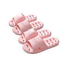 아싸레 미끄럼방지 북유럽풍 논슬립 EVA 다용도 물빠짐 욕실화 슬리퍼 2켤레, 핑크, 2개