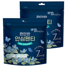 安心睡褲型衛生棉, 2包, M(85~100號), 3片