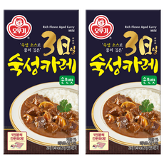 오뚜기 3일 숙성카레 순한맛 고형, 200g, 2개