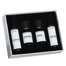 House Of Seoha 香氛精油A組(滾珠GOOD NIGHT+滾珠茶樹+薰衣草精油+檸檬精油), 1套