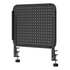 撥撥的架子 一片洞洞板+桌邊夾 43X58cm 金屬, 1組, 黑砂色