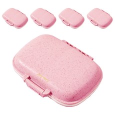 Joyberry 便攜式雙面藥盒 粉彩色, 5個