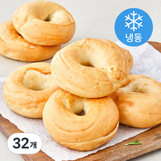 아침엔 플레인 베이글 (냉동), 110g, 32개