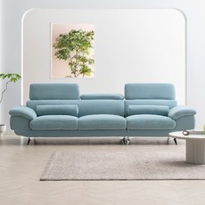 웰퍼니쳐 몬스터 프리미엄 타이보 아쿠아텍스 패브릭 소파 4인용 방문설치, 민트블루
