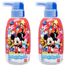 BANDAI 迪士尼 米奇 二合一洗髮精 溫和保濕 不刺激 兒童適用, 300ml, 2瓶