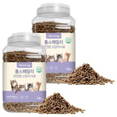 톰스패밀리 전연령 고양이 사료 용기형, 참치, 1.8kg, 2개