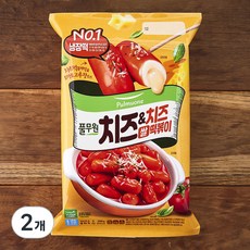 풀무원 쌀 치즈 & 치즈 떡볶이 2인분, 398g, 2개