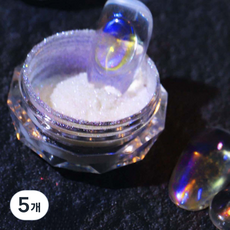 달모아 오로라 글리터 유리 네일파우더, D-3, 5개