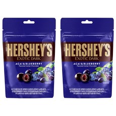 HERSHEY'S 好時 巴西莓藍莓夾餡黑巧克力, 2包, 100g