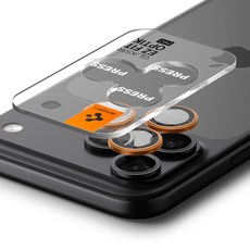 슈피겐 강화유리 tREZ핏옵틱프로 카메라 보호 필름 오렌지 AGL10123, 2개