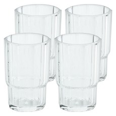 DAY&DAY 日日家居 牙刷杯 壓克力, 透明色, 4個