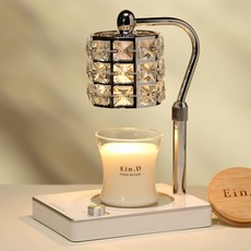 Candle Department Store Lucid 融蠟燈 + 暖燈專用大豆蠟燭150g套組, White Musk, 銀白色