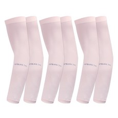 Doobalro Aqua-X 無縫抗UV運動涼感袖套 2入 x 3組, 粉紅色