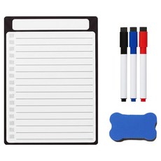 냉장고 자석 화이트보드 쇼핑 체크리스트형 세트