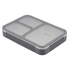 CB JAPAN 時尚巴黎系列抗菌纖細餐盒, 深灰色, 277g 600ml, 1個