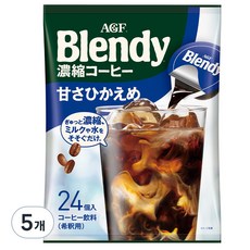 블랜디 포션커피 라이트슈거 캡슐커피, 18g, 24개입, 5개