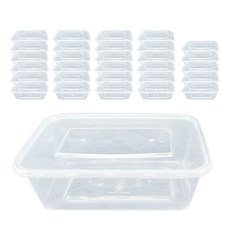Highching 高精 PP一次性餐盒 附蓋 1.5L, 1組, 100個