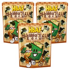 HBAF 大蒜麵包口味炸海苔脆片, 40g, 3個