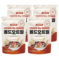 DGFARM 即食大燕麥片, 1kg, 4個