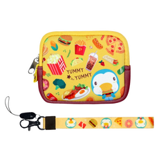 PUKU 藍色企鵝 MyColor萬用小包 手帶, 11.5 x 9.5 x 1.8cm, 漢堡 黃色, 1個
