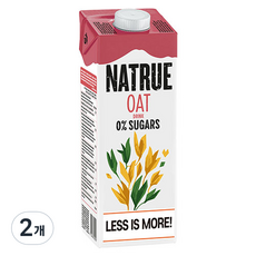 NATRUE 오트 0% 슈가 드링크, 1L, 2개
