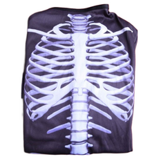 女童款角色扮演用骷髏女孩連身裝, 黑+白, 1個