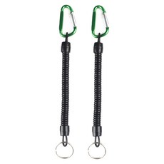 City Company 彈簧繩登山扣, 綠色, 2個