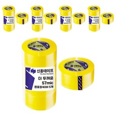 신흥테이프 박스테이프 경포장 57mic 투명 40m, 25개