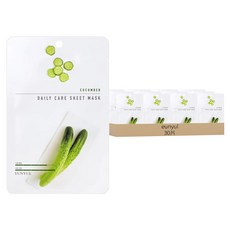 eunyul Daily 小黃瓜舒緩保濕面膜 Set, 30片, 1組