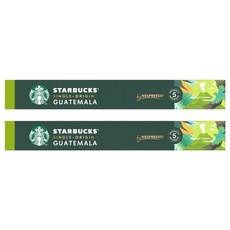 STARBUCKS 星巴克 瓜地馬拉單品咖啡膠囊 Nespresso咖啡機適用, 5.2g, 10顆, 2盒