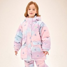 JELISPOON 女童款迪士尼渲染星空米妮滑雪外套