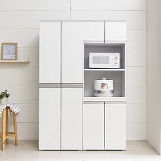 장인가구 쉐프 LPM 주방 수납장 + 렌지대 방문설치, 화이트